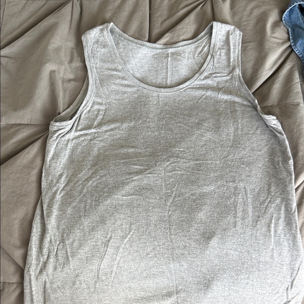Eileen Fisher Light Gray Top